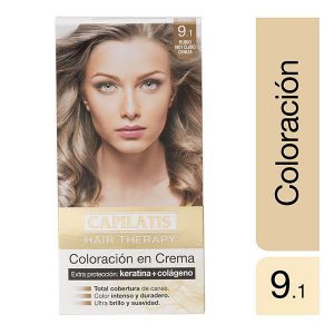 Coloración en Crema – Rubio Muy Claro Ceniza 9.1