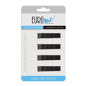 Eurostil 01609/50 Carton Clips Negro x 24 u
