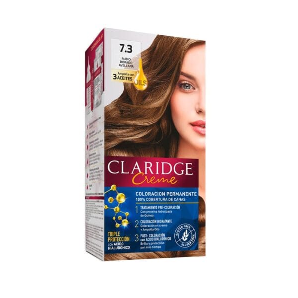 Claridge Tintura en Kit N° 7,3 - Rubio Dorado Avellana