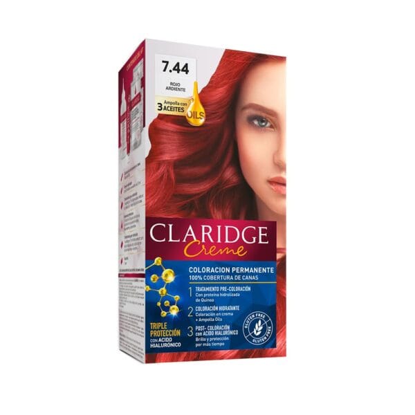 Claridge Tintura en Kit N° 7,44 - Rojo Ardiente