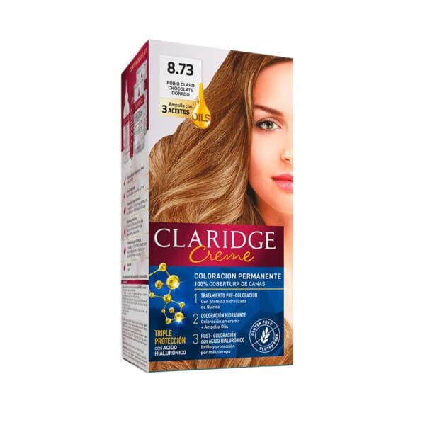 Claridge Tintura en Kit N° 8,73 - Rubio Claro Chocolate Dorado
