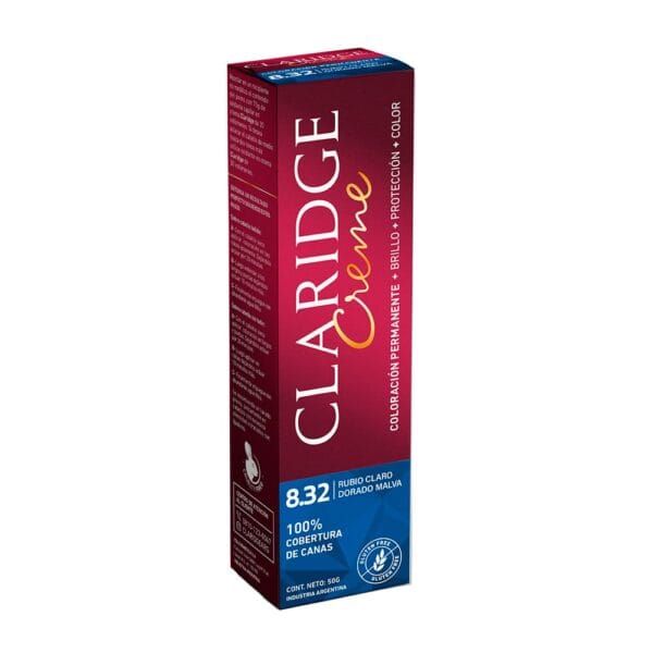 Claridge Tintura en Pomo N° 8,32 - Rubio Claro Dorado Malva