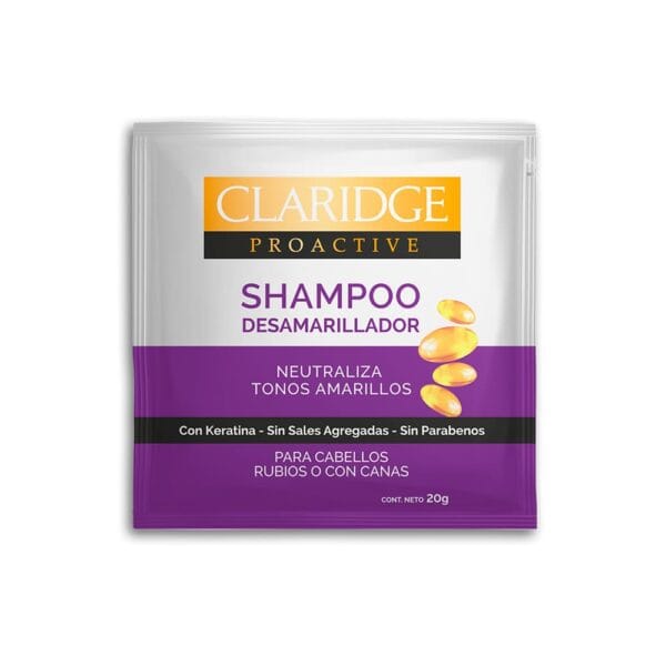 Claridge Monodosis Shampoo Desamarillador Caja x 10 un