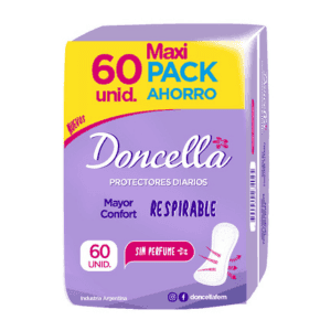 DONCELLA PROTECTOR DIARIO POCKET RESPIRABLE S/DEO X 60 Unid.