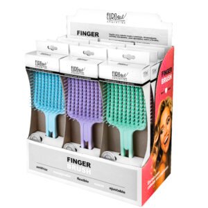 Eurostil 50161 Exhibidor 12 Cepillos Finger Brush